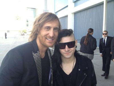 Guetta Skrillex grammy picture