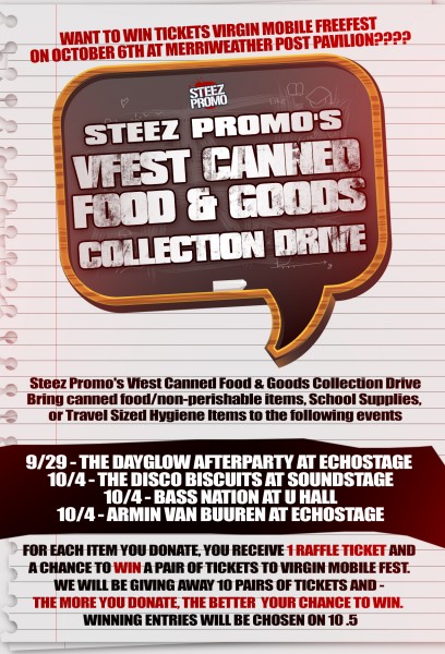 virgin freefest canned food ticket giveaway